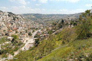City-of-David-and-Kidron-Valley-from-north,-tb042306047-bibleplaces